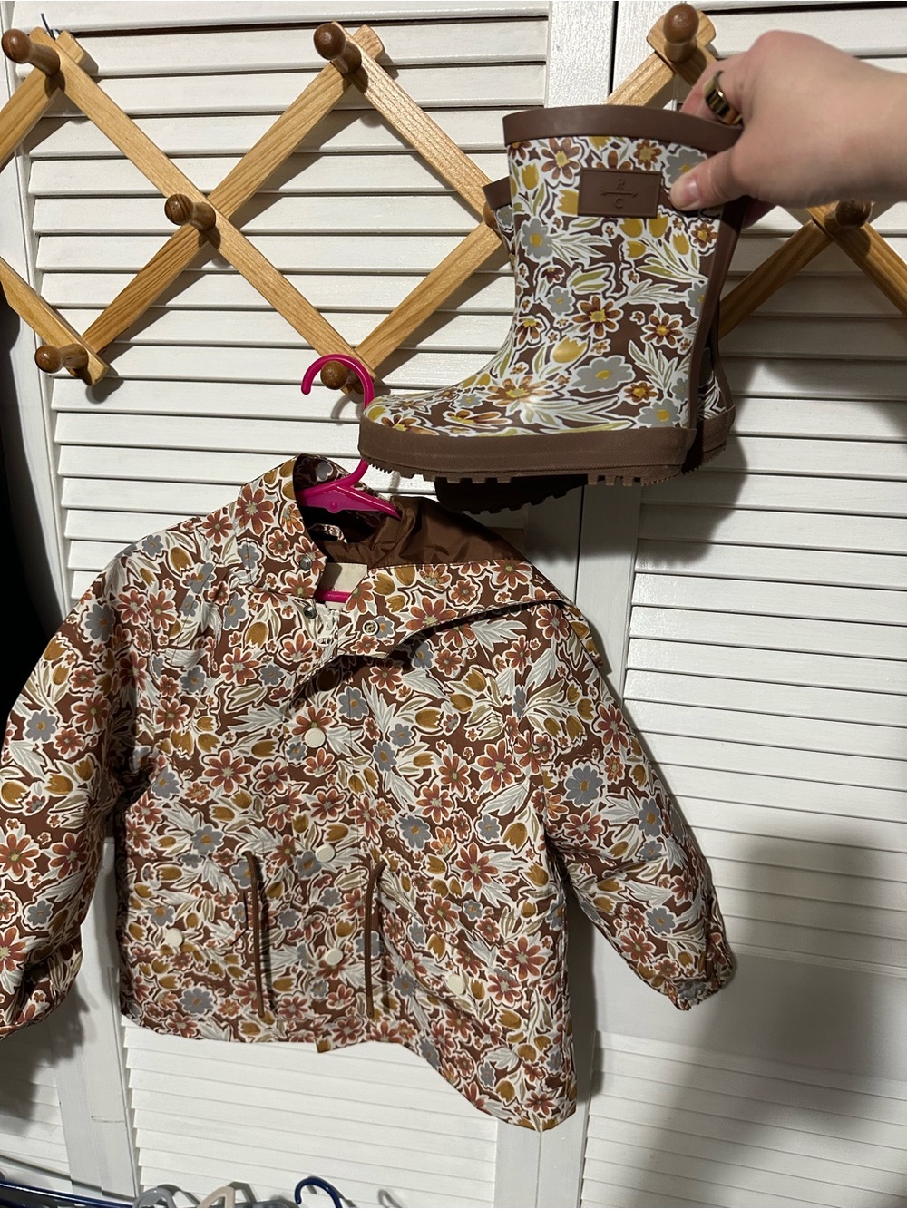 Rylee and cru rainboots and jacket